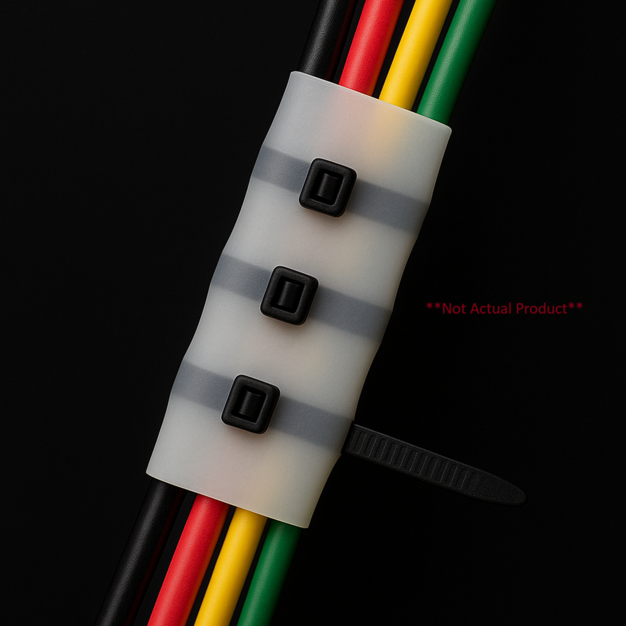 ZipWrap concept photograph showing bundled cables